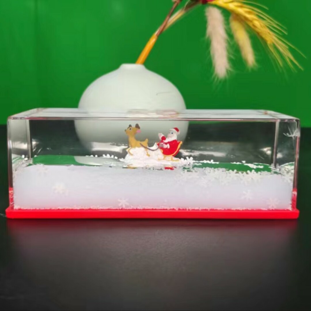 クリスマス 不沈船船模型室内装飾リアルタッチデスクトップの装飾品USBライト付き インテリア/住まい/日用品のインテリア小物(置物)の商品写真