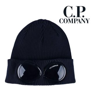 シーピーカンパニー(C.P. Company)の新品 定価2.1万円 C.P.COMPANY ゴーグル ニットキャップ ネイビー(ニット帽/ビーニー)