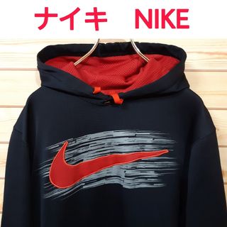 ナイキ(NIKE)のナイキNIKE　パーカー　ビッグデカロゴ　人気の黒(パーカー)