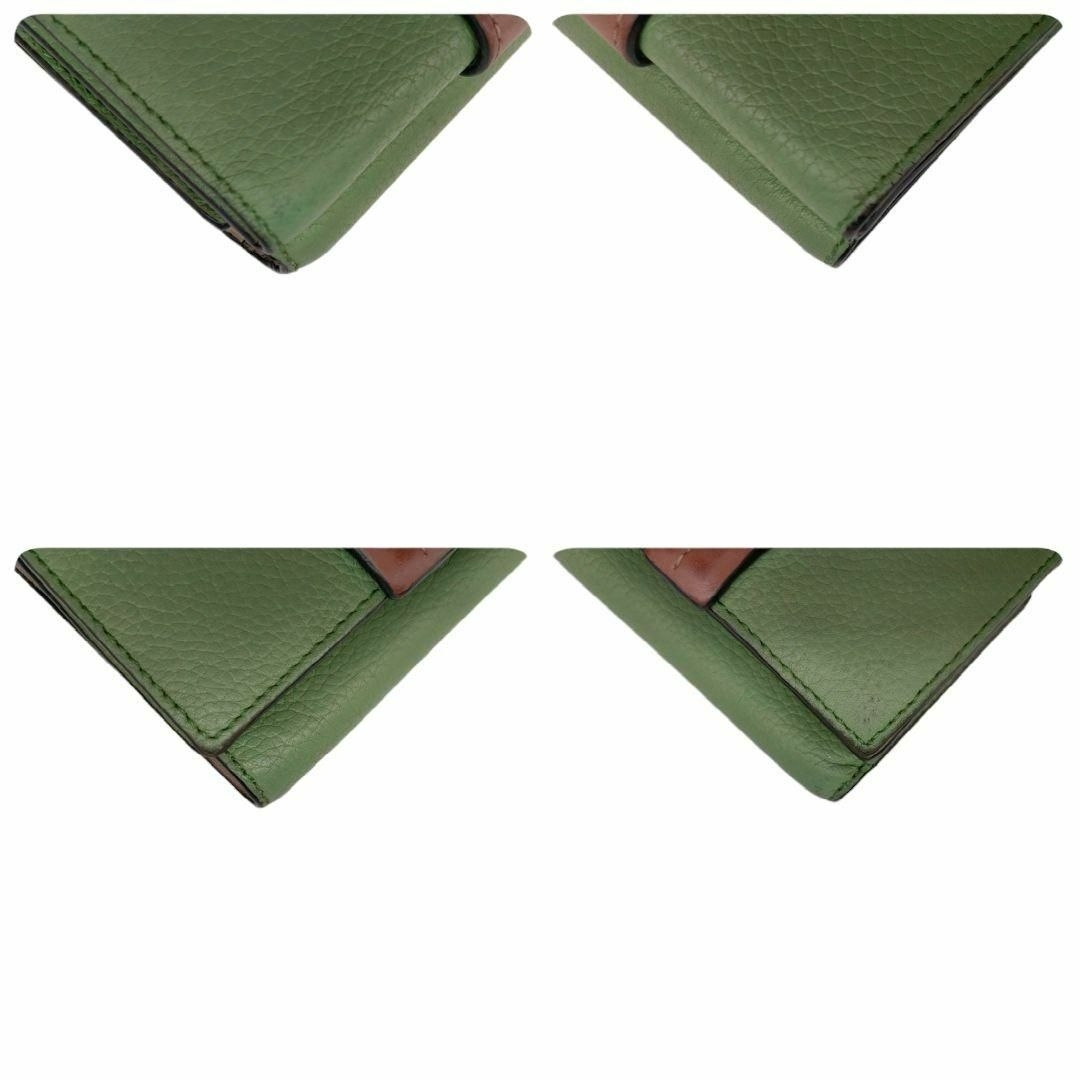 LOEWE(ロエベ)のロエベ　三つ折り財布　トライフォールドウォレット　アナグラム　グリーン レディースのファッション小物(財布)の商品写真