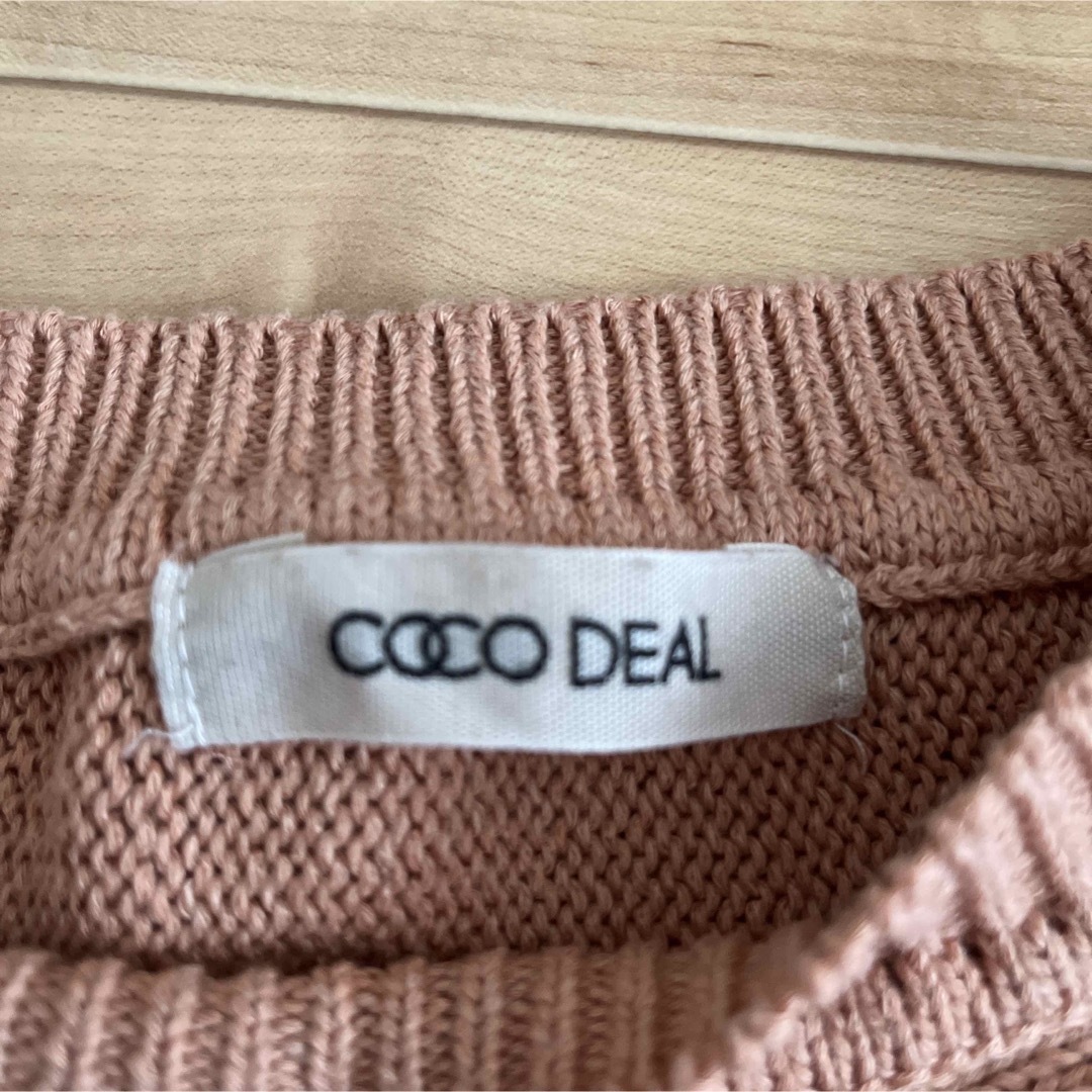 COCO DEAL(ココディール)のCOCO DEAL 薄手セーター　ピンク レディースのトップス(ニット/セーター)の商品写真