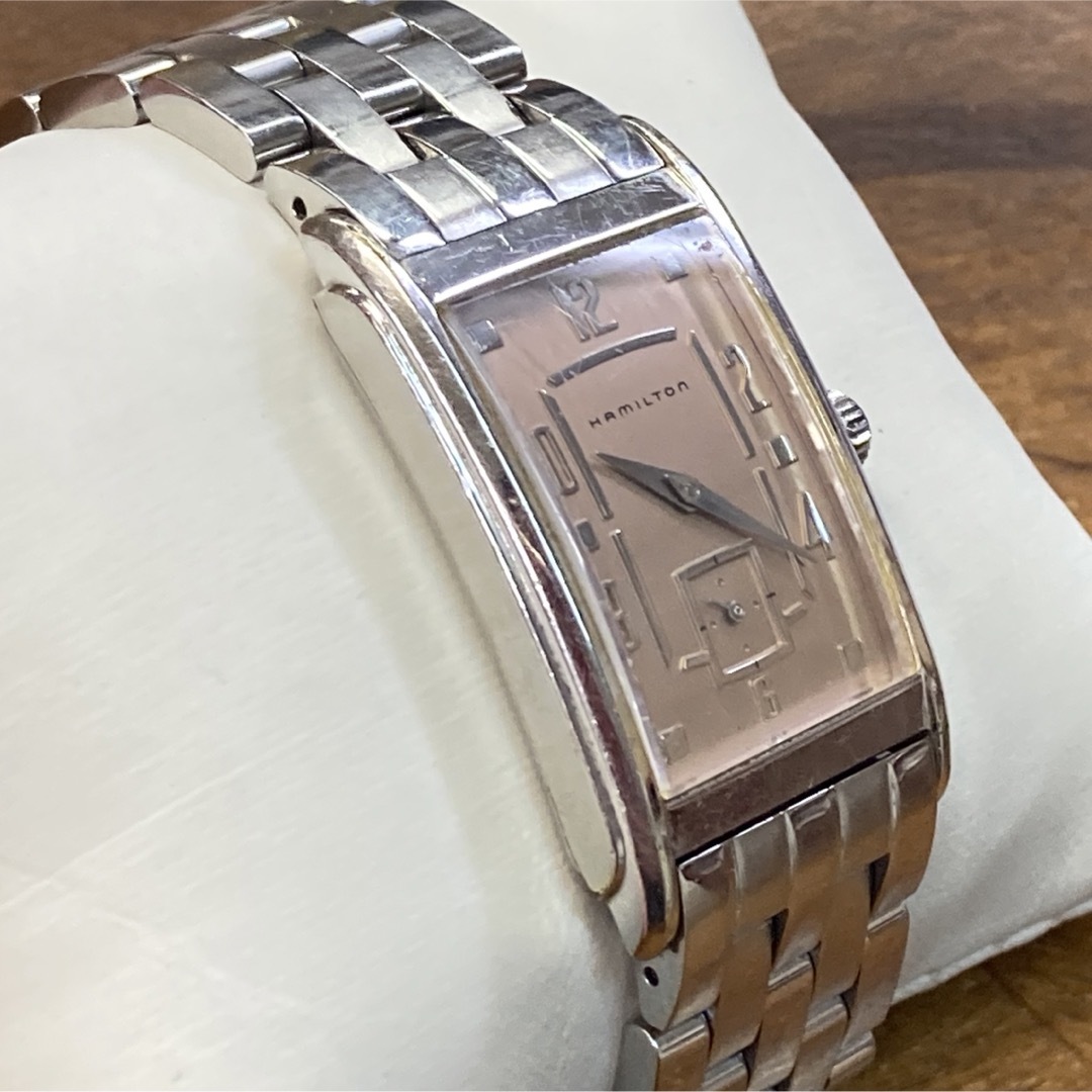 Hamilton(ハミルトン)のハミルトン　アードモア　レクタン・ブレス　クォーツメンズ腕時計　スモセコ　稼働品 メンズの時計(腕時計(アナログ))の商品写真