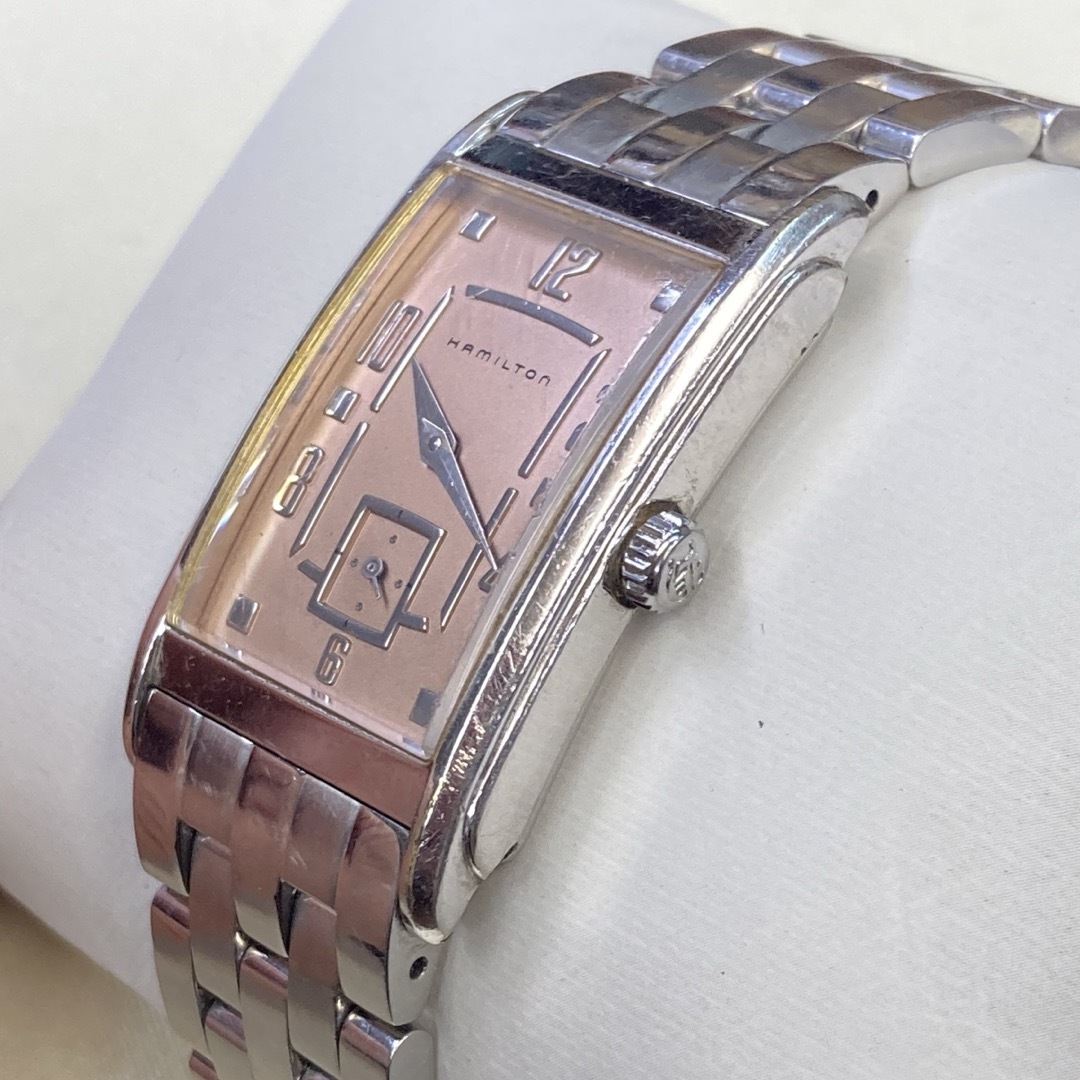 Hamilton(ハミルトン)のハミルトン　アードモア　レクタン・ブレス　クォーツメンズ腕時計　スモセコ　稼働品 メンズの時計(腕時計(アナログ))の商品写真