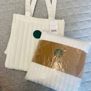 スターバックスコーヒー(Starbucks Coffee)のスターバックス　福袋 2024 2点セット　ブランケット＆トートバッグ(トートバッグ)