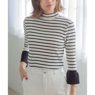 ラトータリテ(La TOTALITE)の完売品❣️ La Totalite ＊フリルスリーブハイネックプルオーバー＊(ニット/セーター)