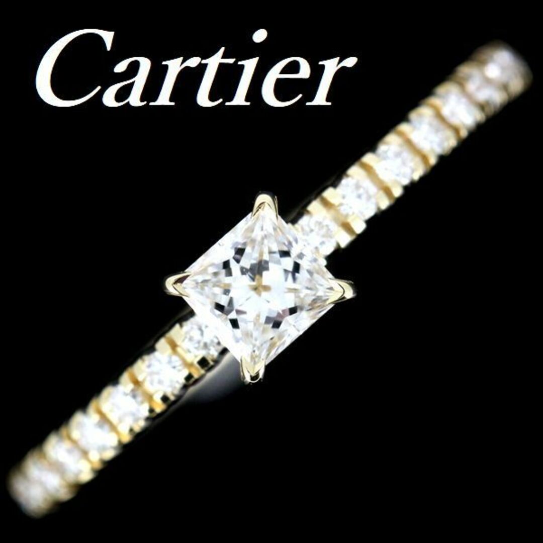 Cartier(カルティエ)のエタンセル ドゥ カルティエ プリンセスカット ダイヤリング K18YG ♯46 レディースのアクセサリー(リング(指輪))の商品写真