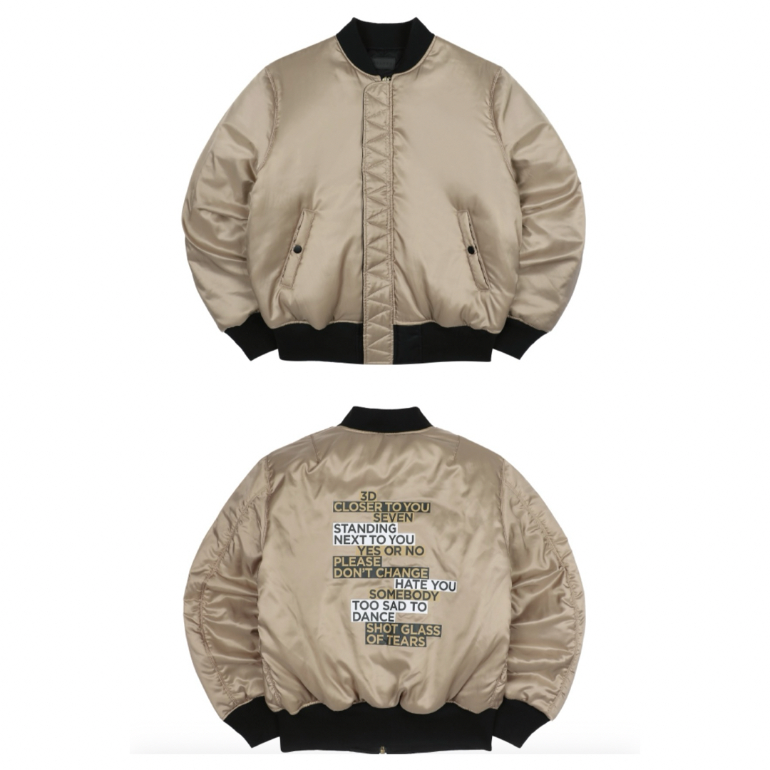 BTS ジョングク　golden bomber jacket (XL) エンタメ/ホビーのタレントグッズ(アイドルグッズ)の商品写真