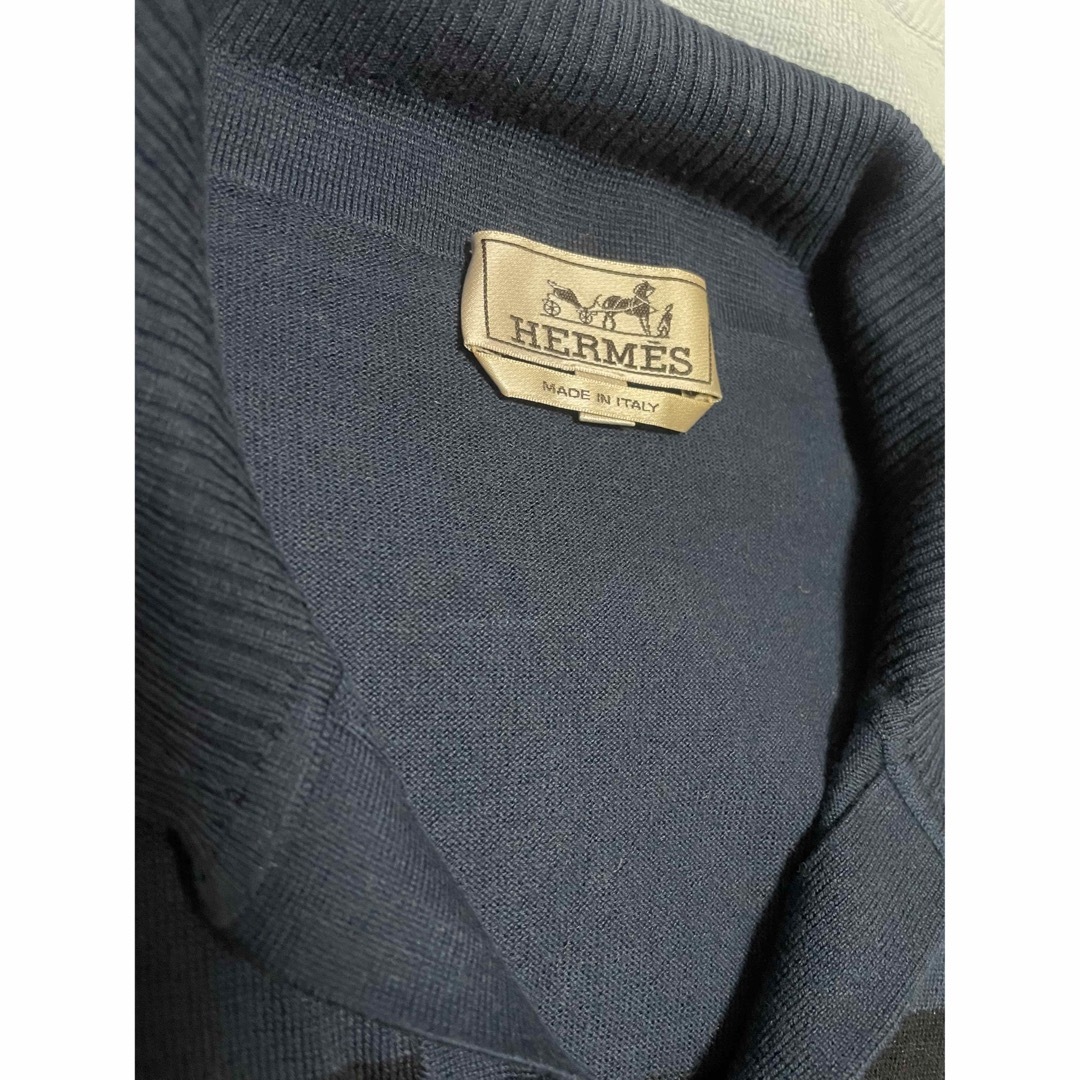 Hermes(エルメス)のHERMES シャツ　ブルー×ブラック　S メンズのトップス(シャツ)の商品写真