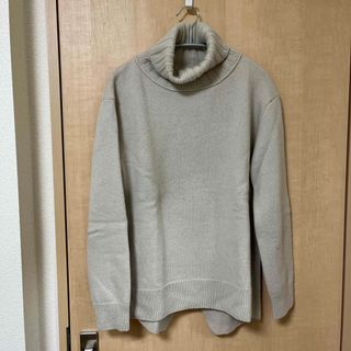 レディースアパルトモン   タートルネック Asymmetry Knit◆  ベージュ