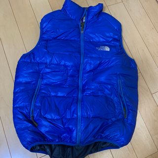 ノースフェイス(THE NORTH FACE) ダウンベスト(メンズ)（ブルー 