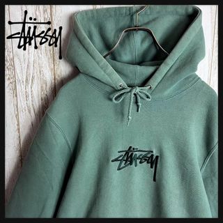 STUSSY - 【最高デザイン】ステューシー☆センター刺繍ロゴ パーカー ...