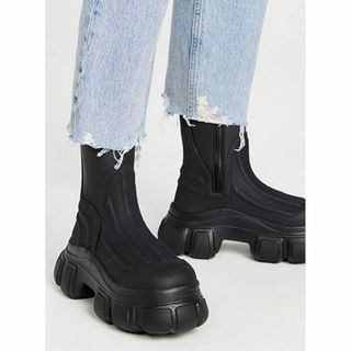 アレキサンダーワン(Alexander Wang)の未使用✨アレキサンダーワン ストーミー アンクルブーツ サイドジップ 厚底(ブーツ)