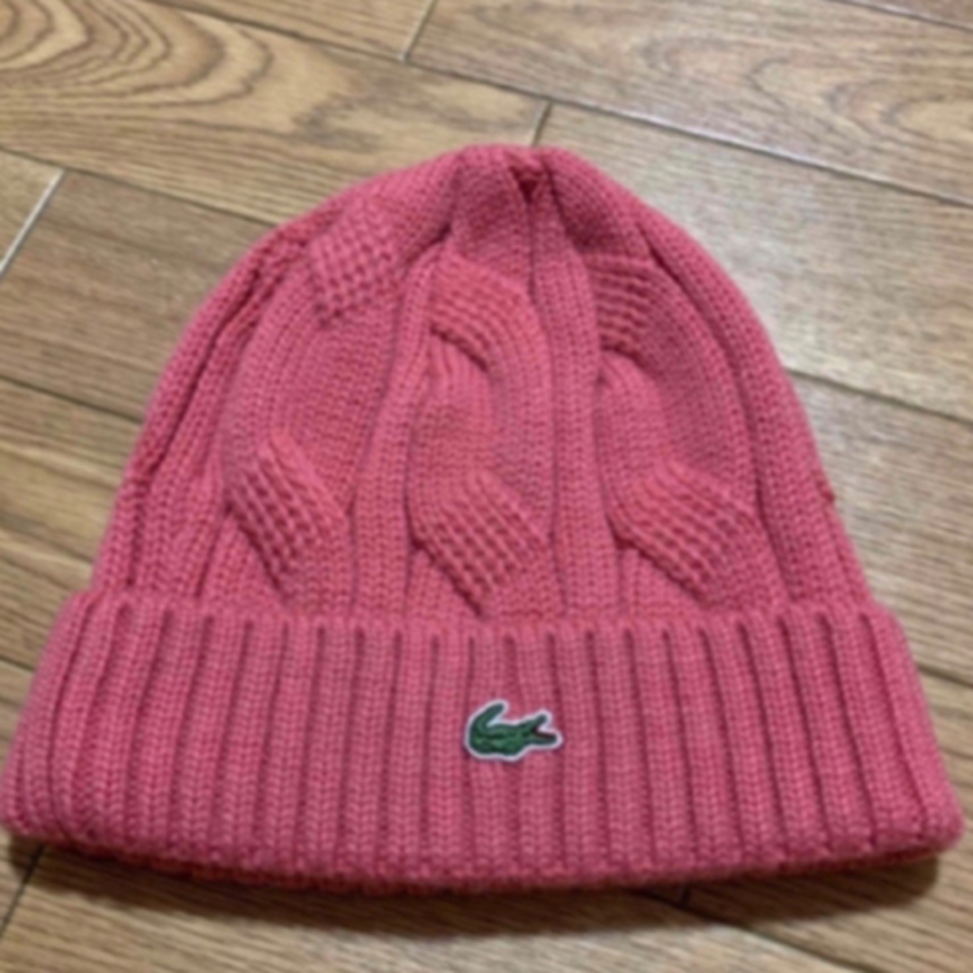 LACOSTE(ラコステ)の新品 LACOSTEラコステニット帽ビーニー レディースの帽子(ニット帽/ビーニー)の商品写真