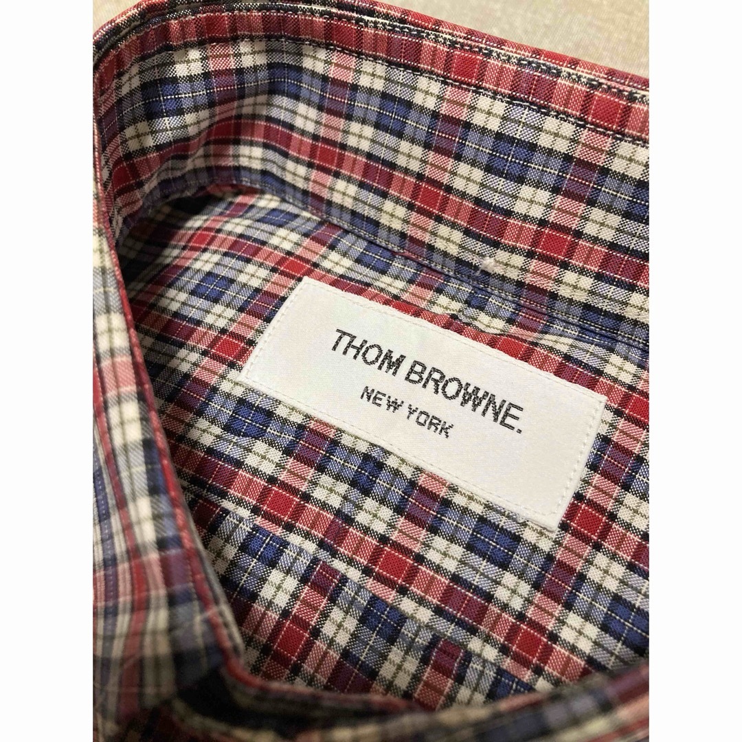 専門店では
 【中古】【正規品保証】182939 【美品】THOM BROWNE／トムブラウン／ラウンドカラーB.D／チェック トップス 1