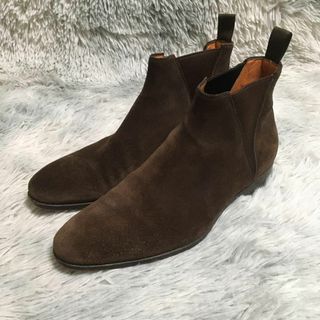 サントーニ(Santoni)の美品 SANTONI サントーニ サイドゴアブーツ スウェード チェルシーブーツ(ブーツ)