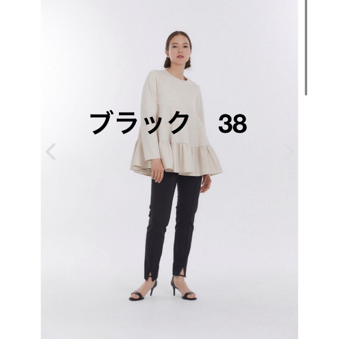 yori  ヨリ　ぬくぬくフロントスリットレギパン　38 レディースのパンツ(スキニーパンツ)の商品写真