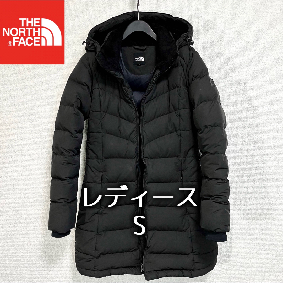 THE NORTH FACE(ザノースフェイス)の訳有特価 ノースフェイス ボアダウンコート ブラック レディースS フード着脱可 レディースのジャケット/アウター(ダウンコート)の商品写真