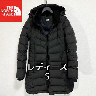 ザノースフェイス(THE NORTH FACE)の訳有特価 ノースフェイス ボアダウンコート ブラック レディースS フード着脱可(ダウンコート)