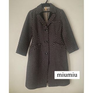 ミュウミュウ(miumiu)のミュウミュウ miumiu コート チェスターコート 柄コート(チェスターコート)