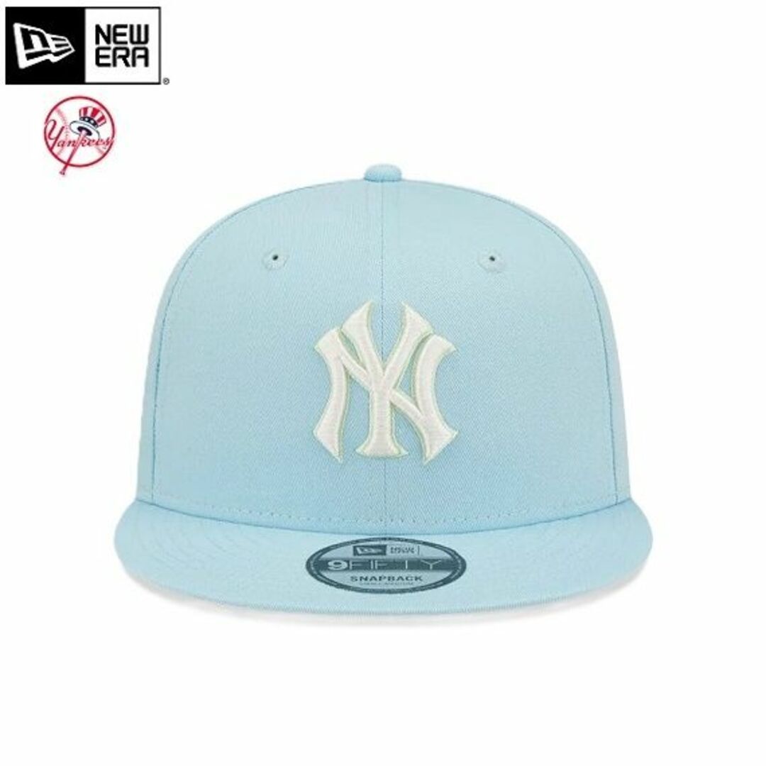 NEW ERA(ニューエラー)の★送料無料★UK直輸入★ニューエラ★ヤンキース 9FIFTY キャップ★薄青★ メンズの帽子(キャップ)の商品写真