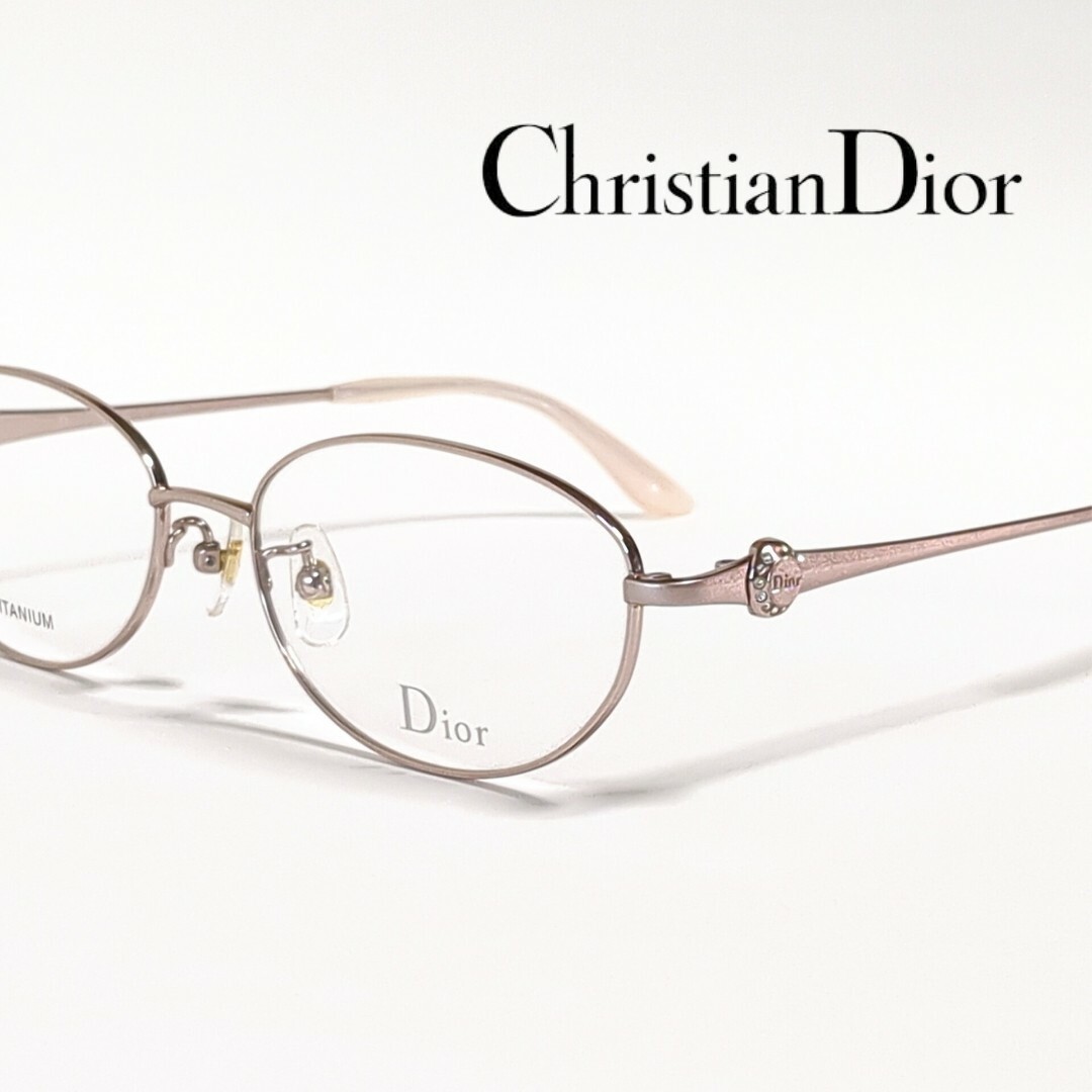Christian Dior メガネフレーム 日本製 CD-7637J ピンク | フリマアプリ ラクマ