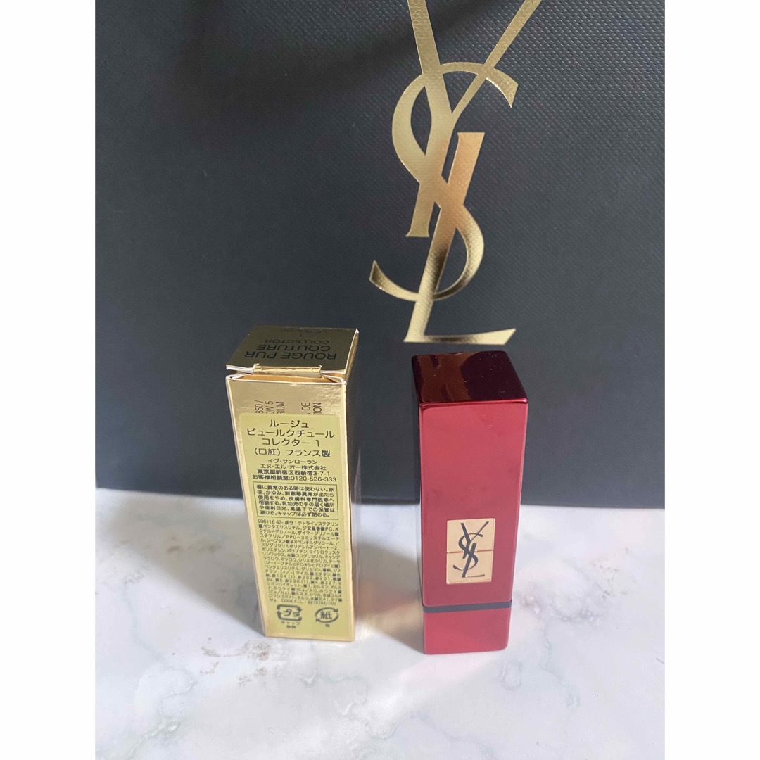 Yves Saint Laurent Beaute(イヴサンローランボーテ)のサンローラン ルージュピュールクチュールコレクター リップ 口紅 赤 レッド コスメ/美容のベースメイク/化粧品(口紅)の商品写真