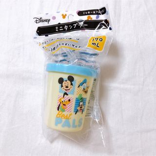 ディズニー(Disney)のディズニー ミッキー ストローマグ シリコンストロー コップ  ベビー 新品！(水筒)