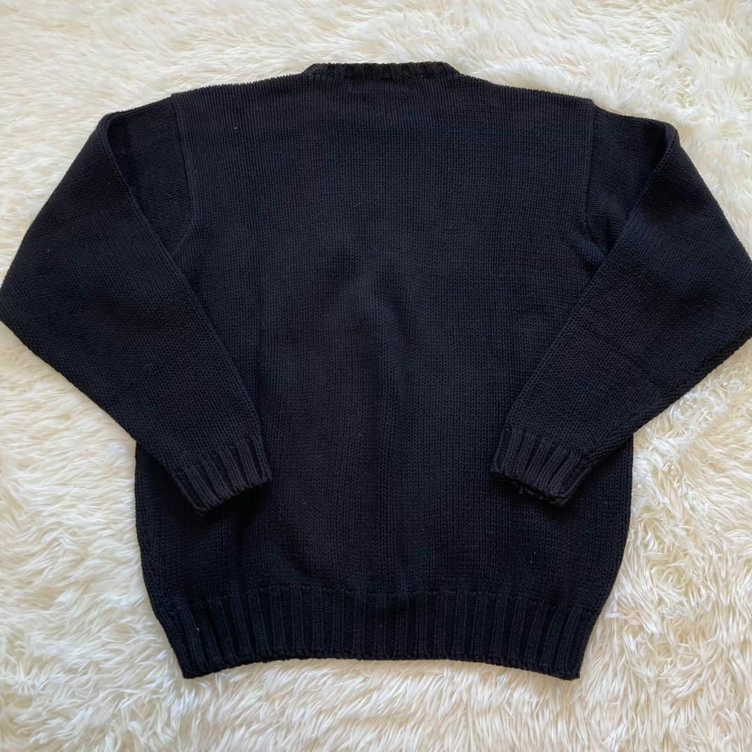 POLO RALPH LAUREN(ポロラルフローレン)のポロラルフローレン　ニット　セーター　Mサイズ　ブラック メンズのトップス(ニット/セーター)の商品写真