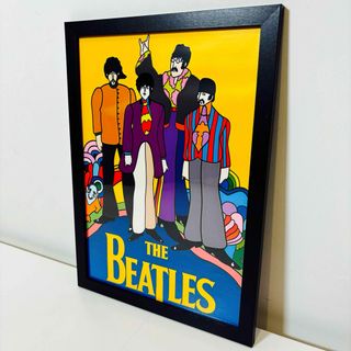 【額付きポスター】ビートルズ The Beatles イエローサブマリン(新品)(フォトフレーム)