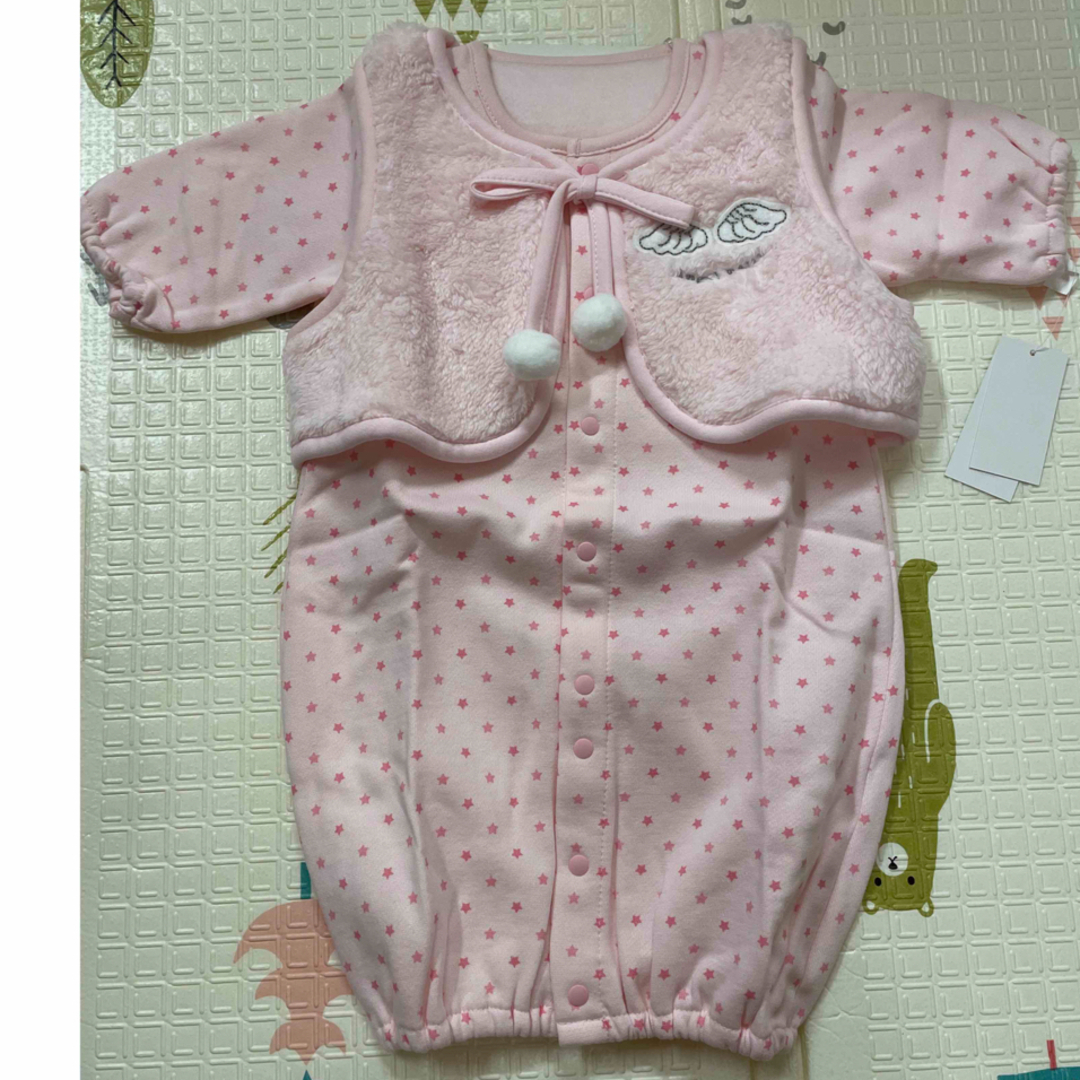 Nishiki Baby(ニシキベビー)のカバーオール　女の子　50から60センチ キッズ/ベビー/マタニティのベビー服(~85cm)(カバーオール)の商品写真