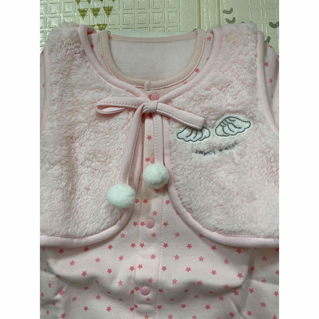 Nishiki Baby(ニシキベビー)のカバーオール　女の子　50から60センチ キッズ/ベビー/マタニティのベビー服(~85cm)(カバーオール)の商品写真