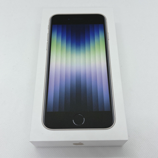 アイフォーン(iPhone)の【新品未使用】iPhone SE (第3世代) 本体 白 White 64GB(スマートフォン本体)