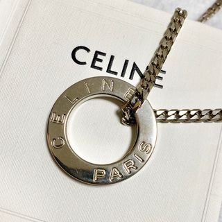 セリーヌ(celine)のCELINE サークルロゴネックレス　喜平(ネックレス)