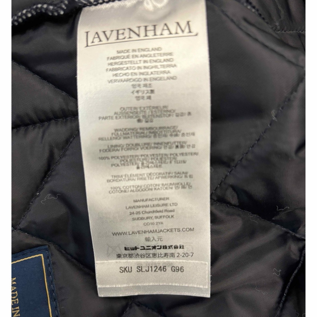 LAVENHAM(ラベンハム)の未使用に近い　ラベンハム　クレイドン　サイズ12 ネイビー レディースのジャケット/アウター(ナイロンジャケット)の商品写真