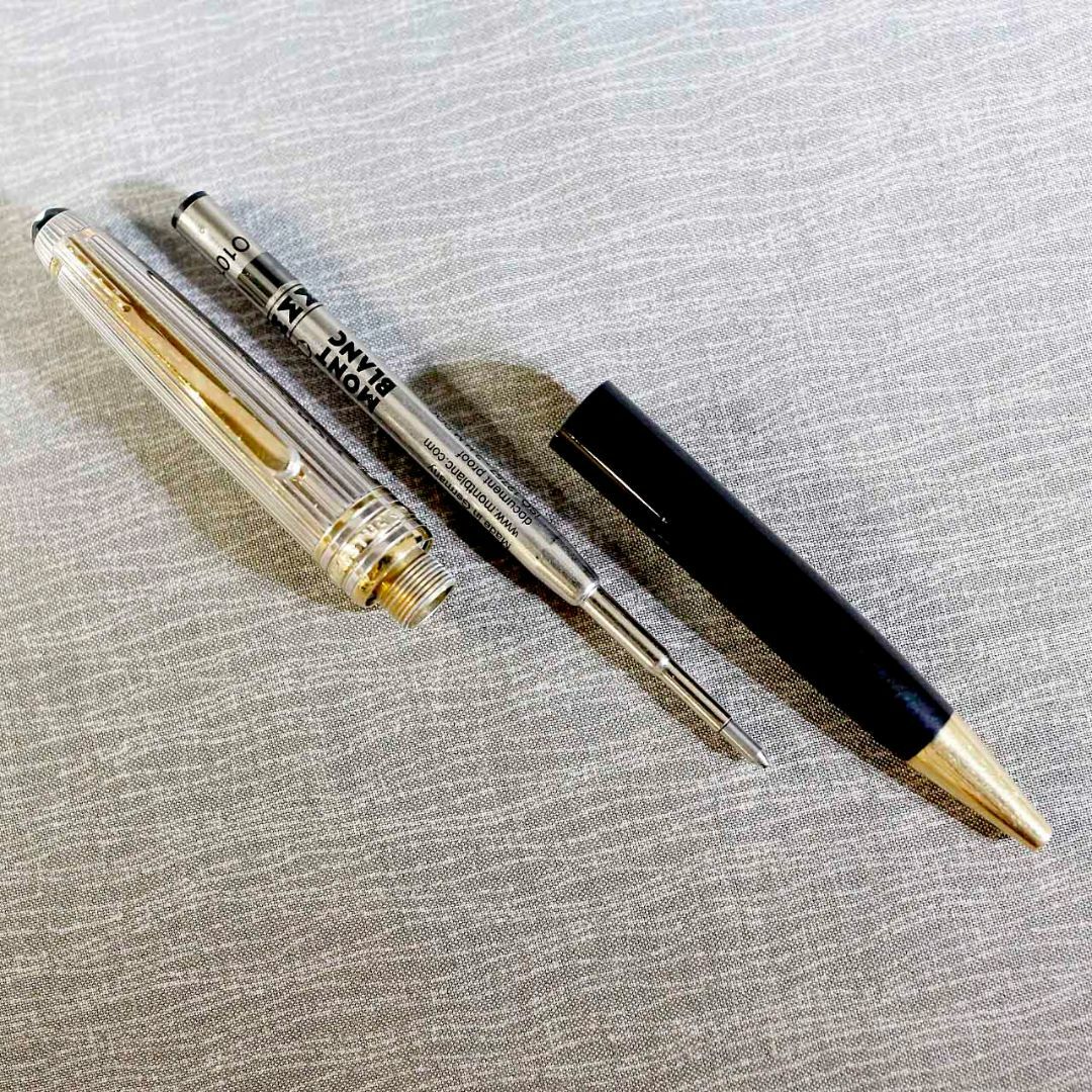 MONTBLANC(モンブラン)の【送料込み】モンブラン ボールペン １６４１ ソリテール ドュエ シルバー マイ インテリア/住まい/日用品の文房具(ペン/マーカー)の商品写真