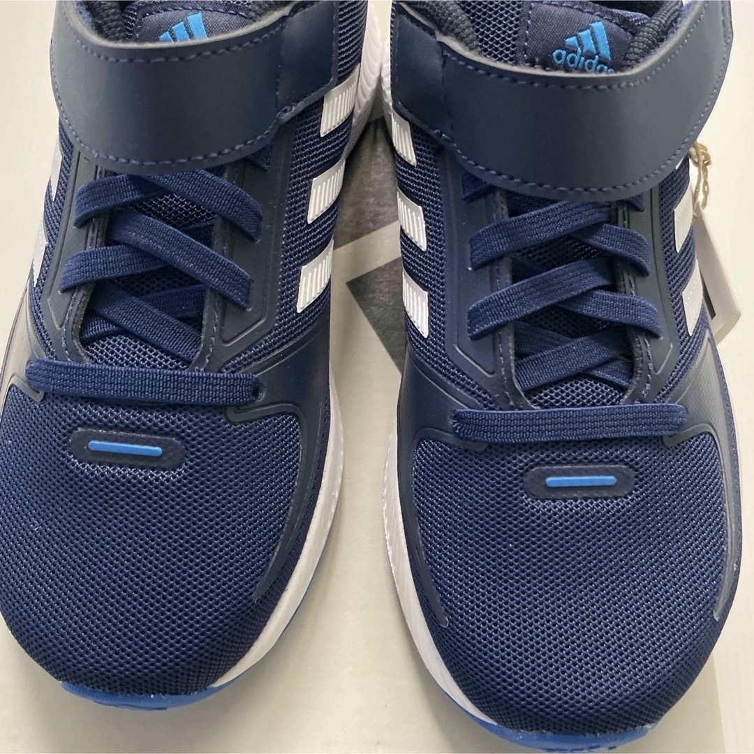 adidas(アディダス)の普通郵便発送☆ アディダス adidas スニーカー ブルー（19cm） キッズ/ベビー/マタニティのキッズ靴/シューズ(15cm~)(スニーカー)の商品写真