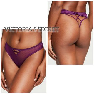 ヴィクトリアズシークレット(Victoria's Secret)の【期間限定】ヴィクトリアシークレット クロッチレス♡ パープル ソング XS(ショーツ)