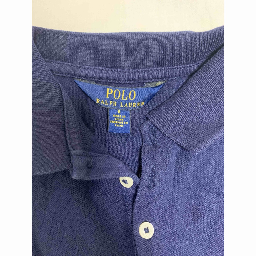 Ralph Lauren(ラルフローレン)のラルフローレン Ralph Lauren 長袖ワンピース　Sサイズ キッズ/ベビー/マタニティのキッズ服女の子用(90cm~)(ワンピース)の商品写真