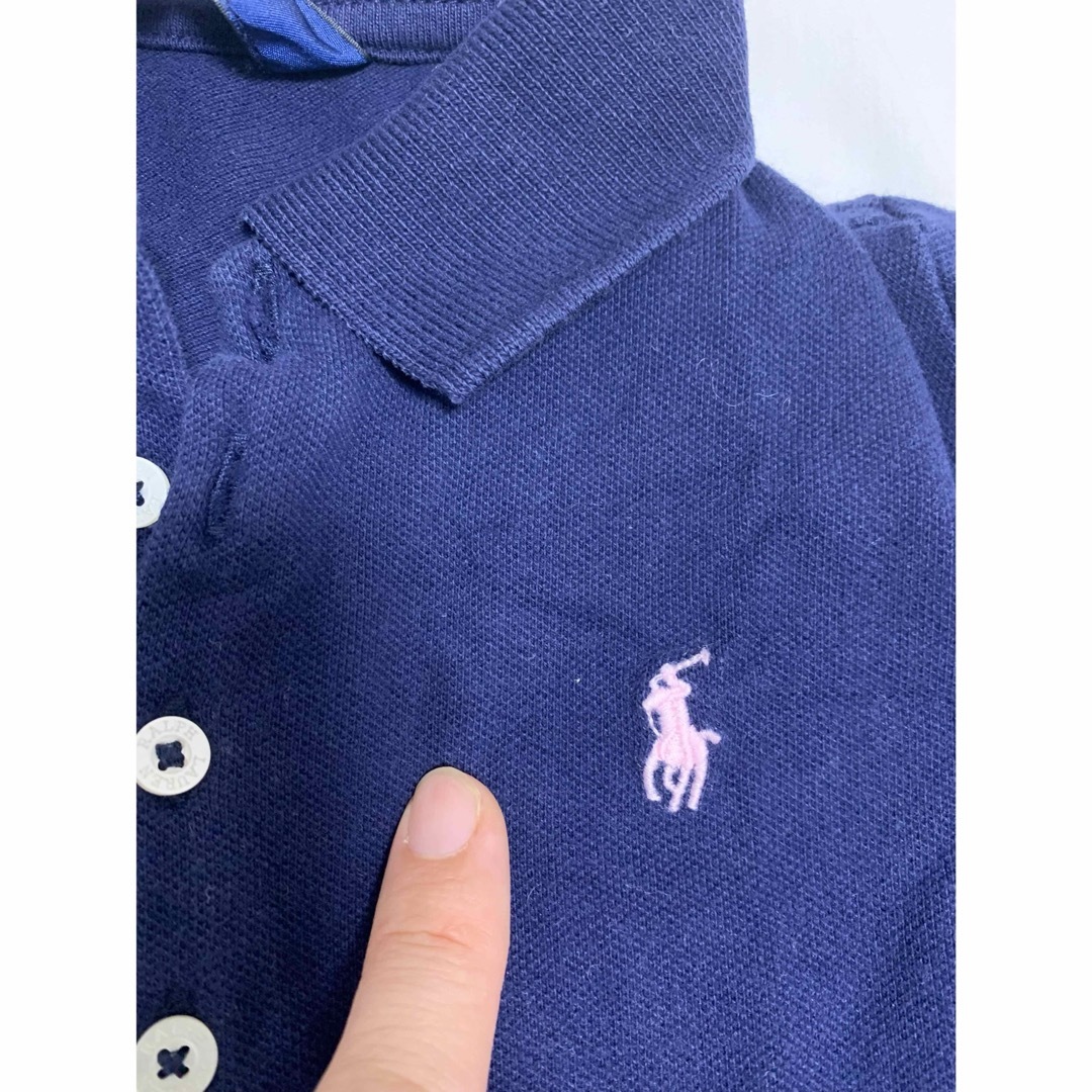 Ralph Lauren(ラルフローレン)のラルフローレン Ralph Lauren 長袖ワンピース　Sサイズ キッズ/ベビー/マタニティのキッズ服女の子用(90cm~)(ワンピース)の商品写真