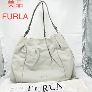 フルラ(Furla)の美品  FURLA フルラ  トートバッグ  ワンショルダー  シボ革 レザー(ショルダーバッグ)