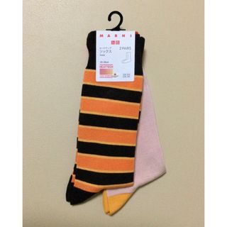 ユニクロ(UNIQLO)の【新品・未使用】ユニクロ マルニ ヒートテックソックス 23-25cm 2足組①(ソックス)