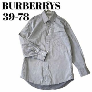 バーバリー(BURBERRY)の【ゆったり】BURBERRY★ハイブランドシャツ★90sヴィンテージ★グレー系(シャツ)