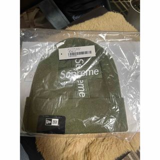 シュプリーム(Supreme)のsupreme cross box logo beanie olive(ニット帽/ビーニー)