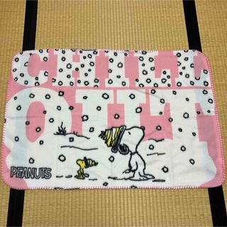 スヌーピー(SNOOPY)の【お値下げ！新品未使用】スヌーピーブランケット　ピンク(おくるみ/ブランケット)