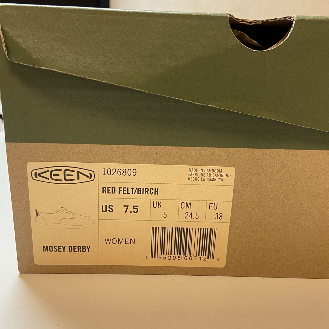 KEEN(キーン)の【新品】　★KEEN★ キーン　24.5cm　MOSEY DERBY　箱付き レディースの靴/シューズ(スニーカー)の商品写真