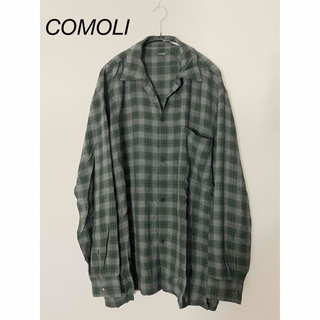 COMOLI 20AW 新作 ポプリンシャツ サイズ3 サックス 新品未使用