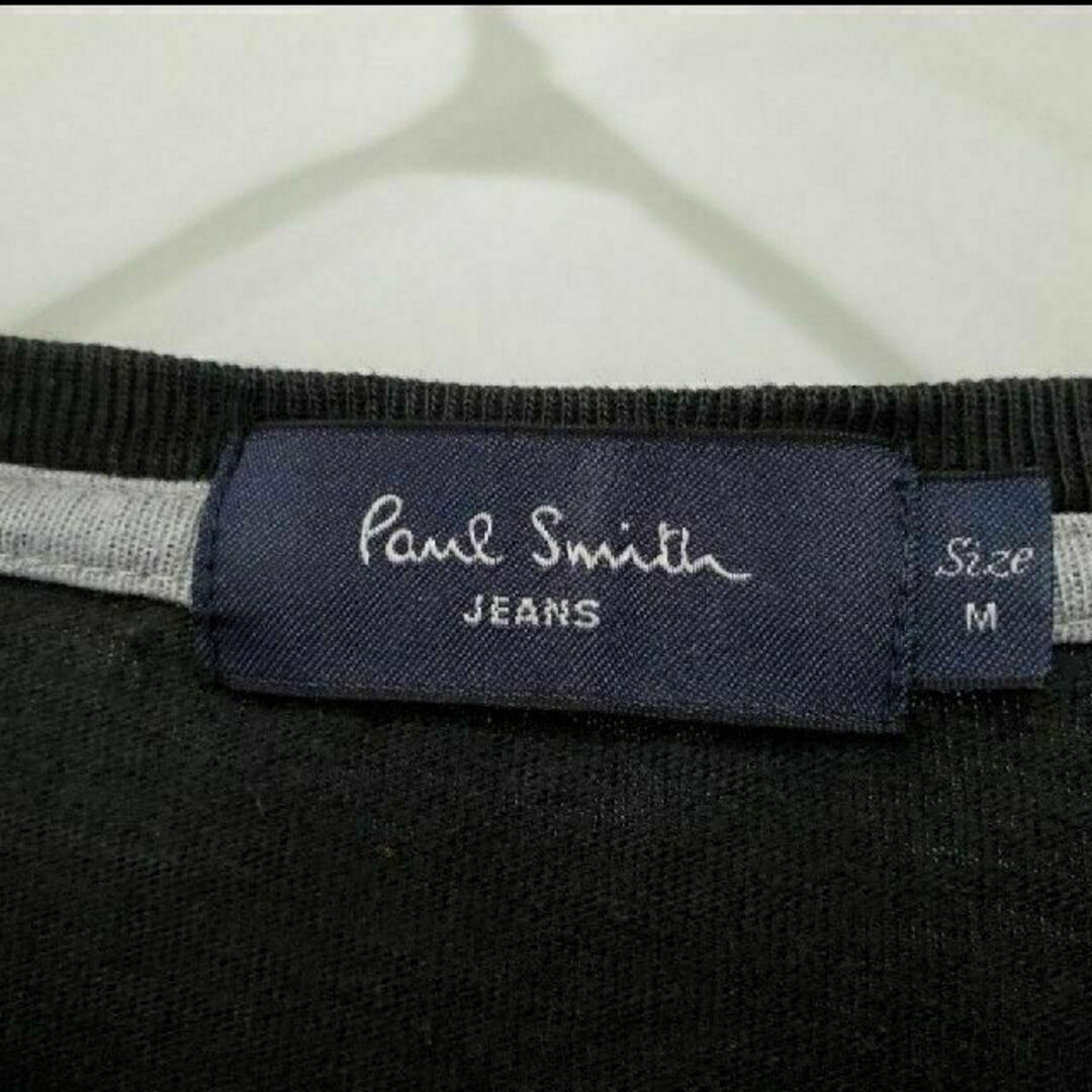 Paul Smith(ポールスミス)のポールスミス　長袖　USAプリントTシャツ　黒　メンズ　服　ヴィンテージ メンズのトップス(Tシャツ/カットソー(七分/長袖))の商品写真