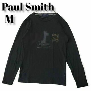 ポールスミス(Paul Smith)のポールスミス　長袖　USAプリントTシャツ　黒　メンズ　服　ヴィンテージ(Tシャツ/カットソー(七分/長袖))