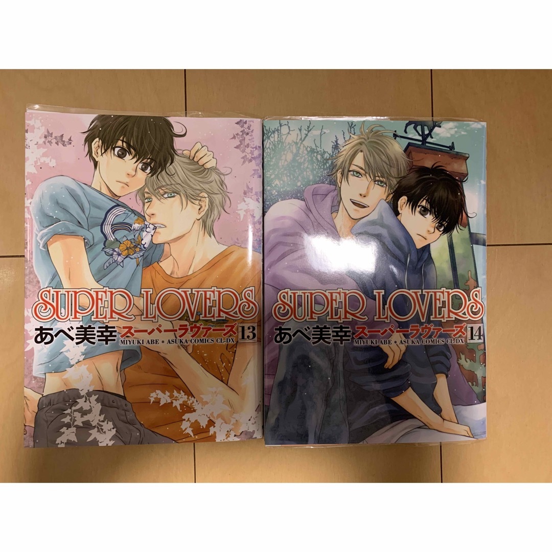 SUPER LOVERS(スーパーラヴァーズ)のSuper Lovers 13＆14巻　２冊セット　中古　あべ 美幸 エンタメ/ホビーの漫画(ボーイズラブ(BL))の商品写真