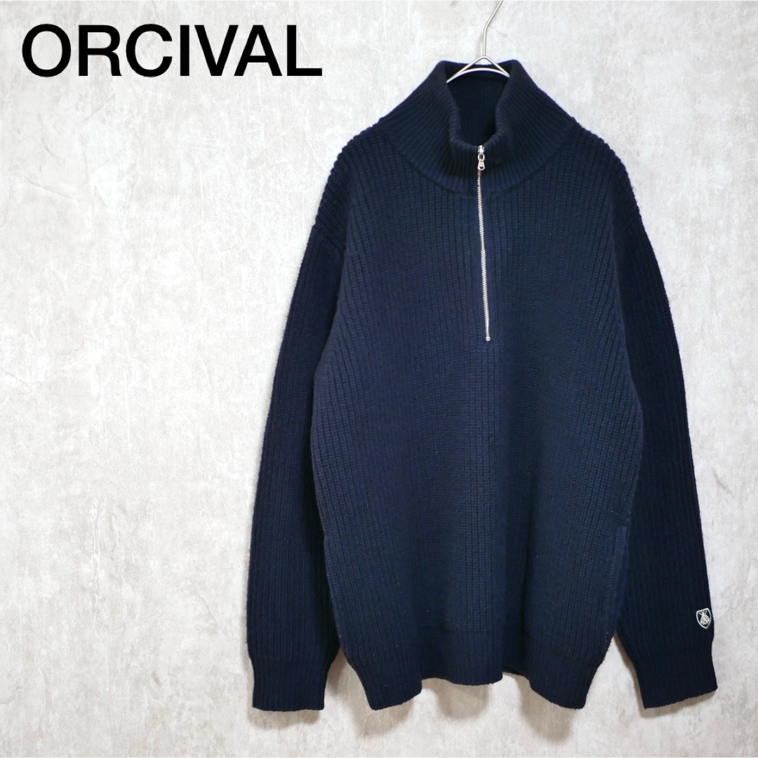 ORCIVAL メリノウール ハーフジップセーター | フリマアプリ ラクマ